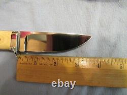 Custom Handmade Knife. Drop Point Hunter. Claude Montjoy. Unused. Excellent