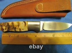 Custom Handmade Knife. Ron Gaston Drop Point Model 7. Unused. Excellent