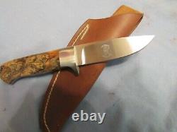 Custom Handmade Knife. Russell Easler Drop Point Hunter. Unused. Excellent++