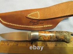 Custom Handmade Knife. Russell Easler Drop Point Hunter. Unused. Excellent++