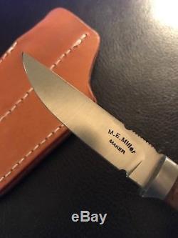 Custom Handmade Small Bird & Trout Hunting Knife By M. E. Miller USA ME Rare