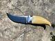 Custom Hunting Knife with Carved Handle Vintage RARE