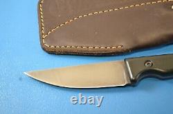 Custom JB Knife Fixed Straight-Back Micarta Handle YFS Rivets + Sheath