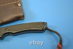 Custom JB Knife Fixed Straight-Back Micarta Handle YFS Rivets + Sheath