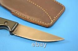 Custom JB Knife Fixed Straight-Back Micarta Handle YFS Rivets + Sheath