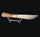Custom Kabar 1205 Stag Antler Handle Hunting Knife