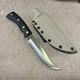 Custom M. J. Knives, Usa, Stainless Steel, Excellent, Kydex Sheath