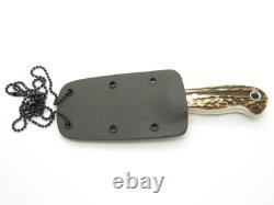 Custom Mike Irie Custom Stag Compact Small Fixed Blade Hunting Knife
