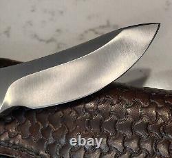 Custom Nessmuk Skinner Knife By Bruce Gillespie, Thick Heavy Duty, Near Mint