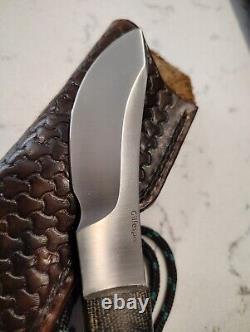 Custom Nessmuk Skinner Knife By Bruce Gillespie, Thick Heavy Duty, Near Mint