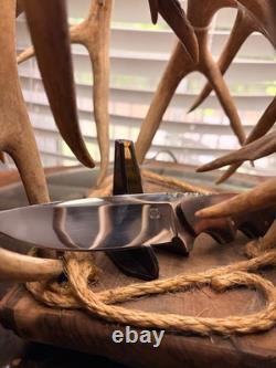 Custom Nolan fix blade skinner/Hunter style Knife, 5to9Lg with custom Sheath