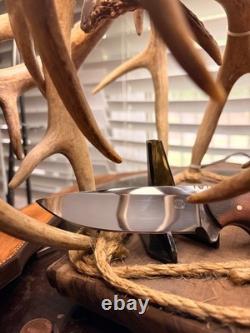 Custom Nolan fix blade skinner/Hunter style Knife, 5to9Lg with custom Sheath