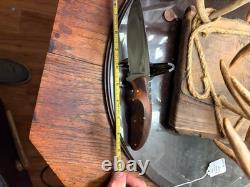 Custom Nolan fix blade skinner/Hunter style Knife, 5to9Lg with custom Sheath