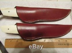 Custom Ordered Handmade Knife Set. Hunter And Fighter. Claude Montjoy. Unused