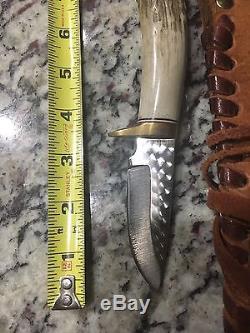 Custom Stag Hunting And Skinner Knife With Custom Knife