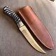 Custom, Unbranded, Unused, Long Bladed Hunter, Bone Handle, Custom Sheat