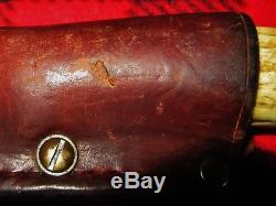 Custom Vintage Irvin Campbell, IRBI, Handmade Hunting Knife, Seward, Alaska