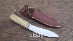 Customized Vintage Russell Green River Carbon Steel/Stag Hunting Skinning Knife