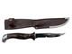 Cutco 1069 Serrated Fixed Blade Hunting Knife Leather Sheath Factory Sharpened