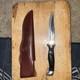 Cutco 1769 JG Hunting Knife With Leather Sheath Vintage! USED ONCE