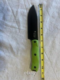 Cutco KA-BAR Outdoorsman Fixed Blade knife 5726 Green Handle WithSheath Drop Point
