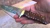 Dkc 500 Cougar Dkc Knives Custom Hand Made Damascus Hunting Pocket Folding Bowie Knife