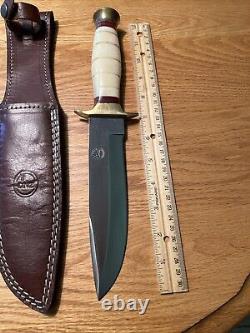 DNZ FIXED Blade Hunting Knife With Leather Sheath Gorgeous