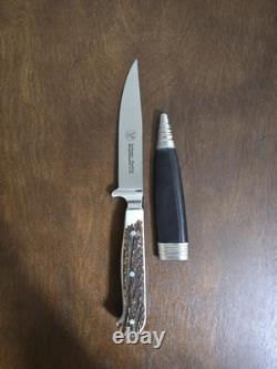 DSE Solingen Rostfrei Molybdänstahl 4116 European Stag Fixed Blade with Scabbard