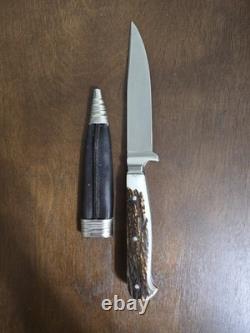 DSE Solingen Rostfrei Molybdänstahl 4116 European Stag Fixed Blade with Scabbard