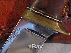 Dwight Towell Custom Made Hunting Knife #81-74 With Sheath