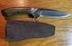 Daniel Valois Stone Handle Fixed Blade Hunter & Stingray Skin Sheath Carbon SS