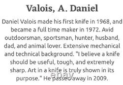 Daniel Valois Stone Handle Fixed Blade Hunter & Stingray Skin Sheath Carbon SS