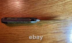 Daniel Valois Stone Handle Fixed Blade Hunter & Stingray Skin Sheath Carbon SS