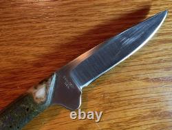 Daniel Valois Stone Handle Fixed Blade Hunter & Stingray Skin Sheath Carbon SS