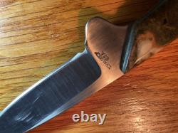 Daniel Valois Stone Handle Fixed Blade Hunter & Stingray Skin Sheath Carbon SS