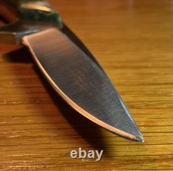 Daniel Valois Stone Handle Fixed Blade Hunter & Stingray Skin Sheath Carbon SS