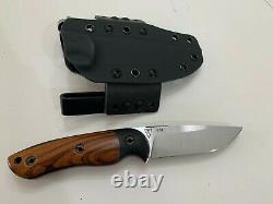 Dark Timber Knives Bushy Desert Ironwood/Black Micarta Fixed Blade