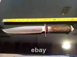 David Annable (Tenn) Rare, Vintage Custom 1 of 1 Bowie Knife. Beautiful Stag