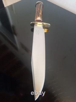 David Annable (Tenn) Rare, Vintage Custom 1 of 1 Bowie Knife. Beautiful Stag
