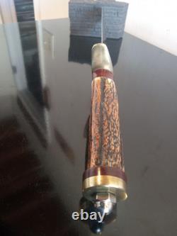 David Annable (Tenn) Rare, Vintage Custom 1 of 1 Bowie Knife. Beautiful Stag