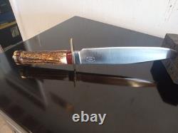 David Annable (Tenn) Rare, Vintage Custom 1 of 1 Bowie Knife. Beautiful Stag