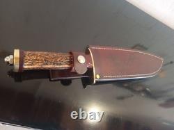 David Annable (Tenn) Rare, Vintage Custom 1 of 1 Bowie Knife. Beautiful Stag