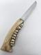 Deer Jawbone Handle Fixed Blade Hunting Knife Hammer Brand Providence R. I. USA
