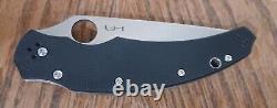 Discontinued Spyderco Opus Folding Knife S30V Full-Flat Grind USED