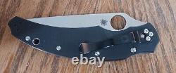 Discontinued Spyderco Opus Folding Knife S30V Full-Flat Grind USED