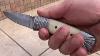 Dkc 159 Crocodile Knives Custom Hand Made Damascus Hunting Pocket Folding Knife