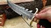 Dkc 6001 Lucifer Bowie Knives Hand Made Damascus Hunting Bowie Knife