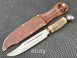 Doppelreh Rostfrei Solingen Germany Stag Fixed Blade Hunting Knife