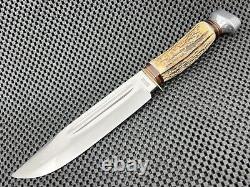 Doppelreh Rostfrei Solingen Germany Stag Fixed Blade Hunting Knife