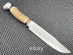 Doppelreh Rostfrei Solingen Germany Stag Fixed Blade Hunting Knife